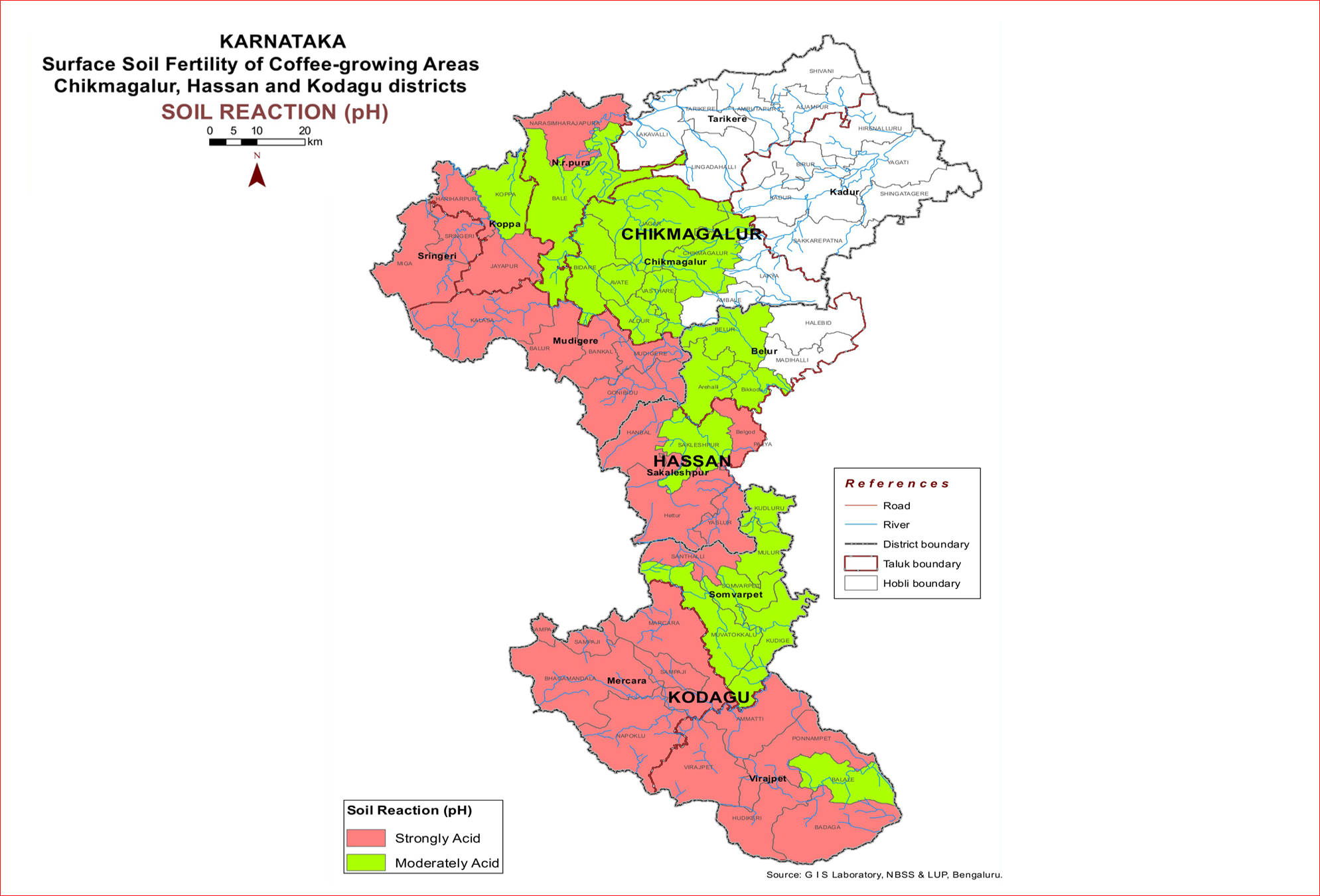 Soil Reaction (pH), Karnataka