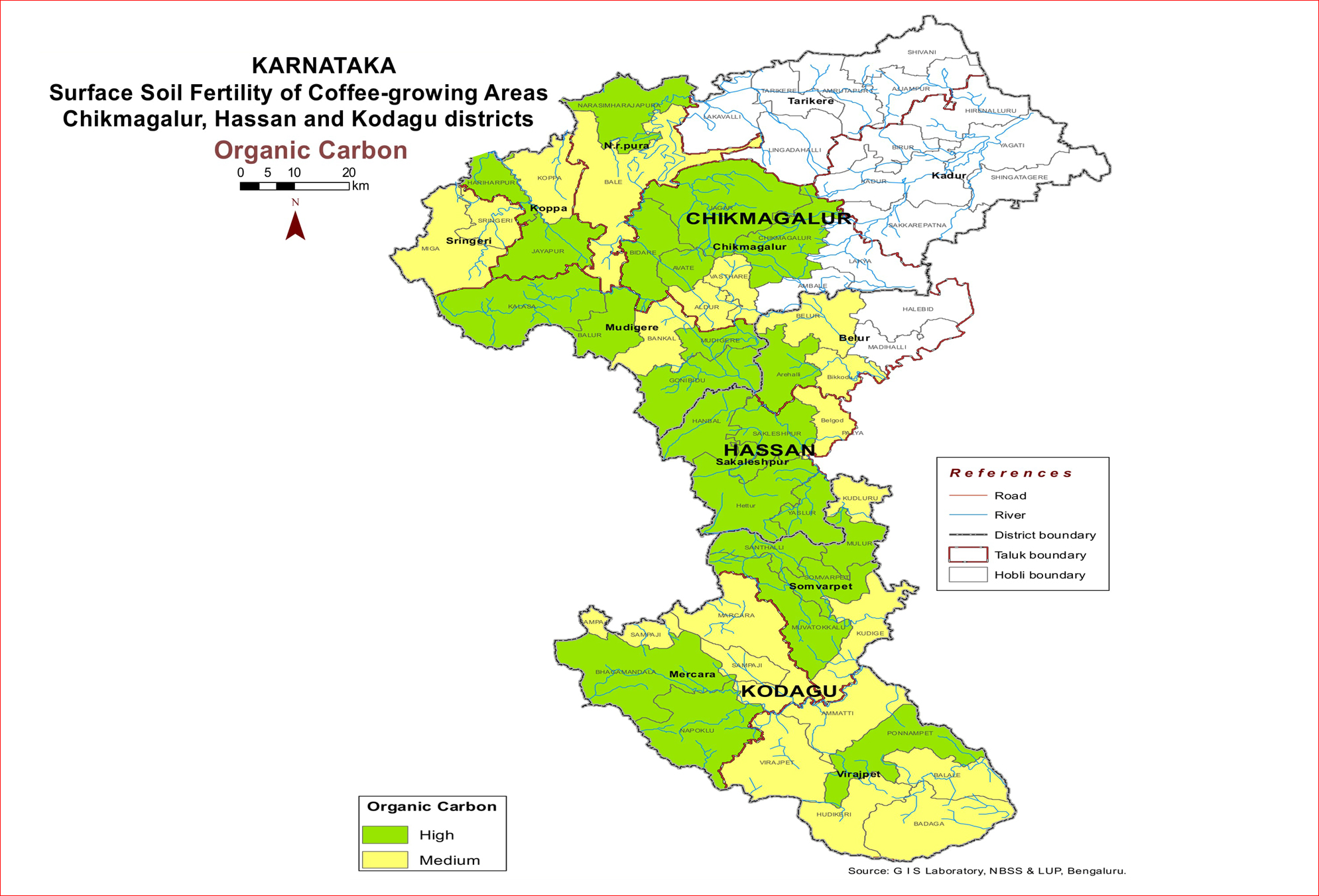 Organic Carbon, Karnataka