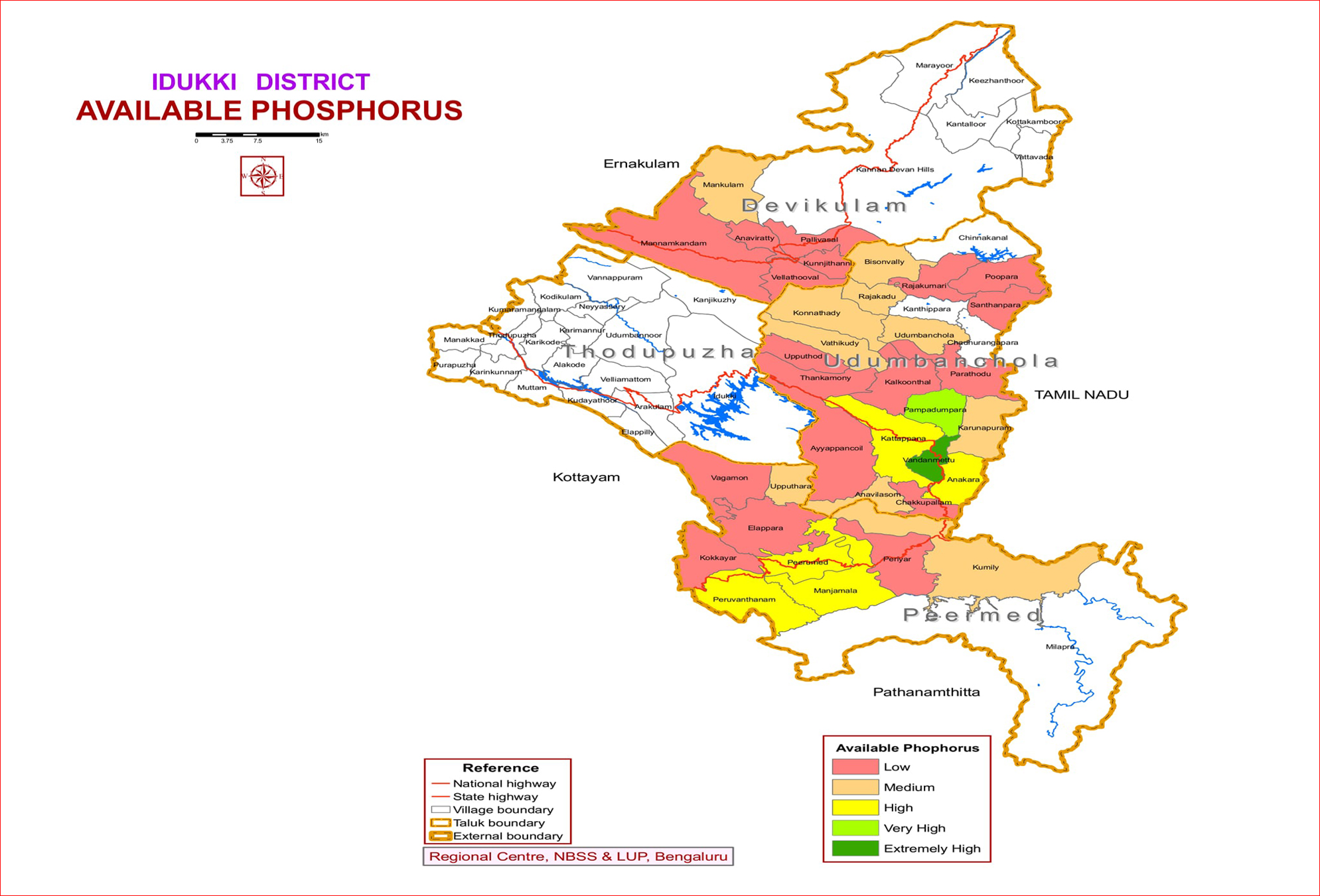 Available Phosphorus, Idukki district