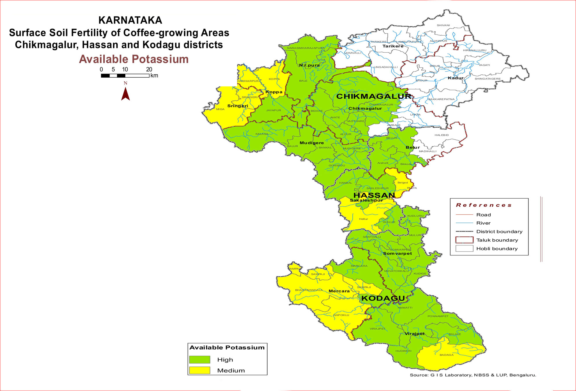 Available Potassium, Karnataka