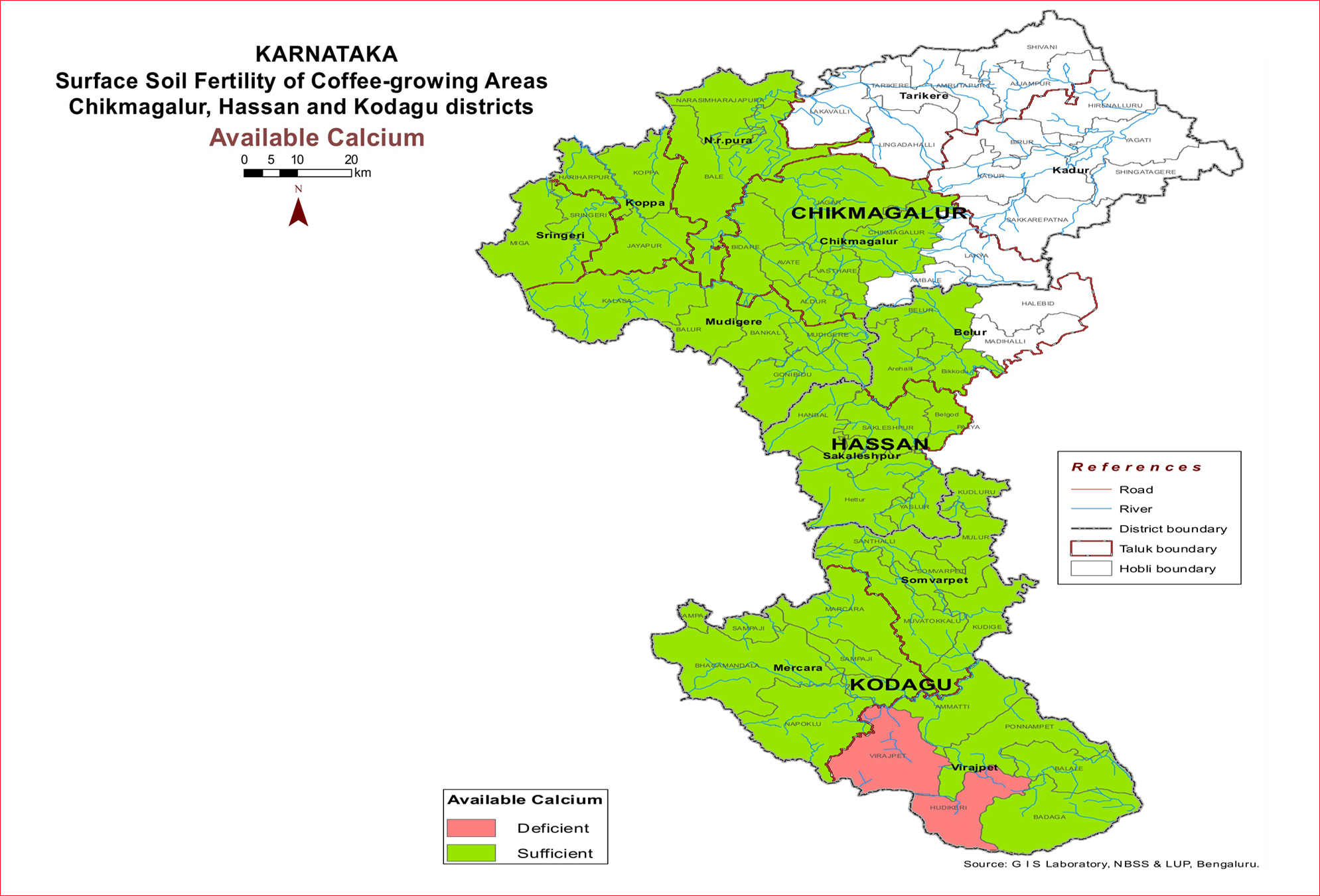 Available Calcium, Karnataka