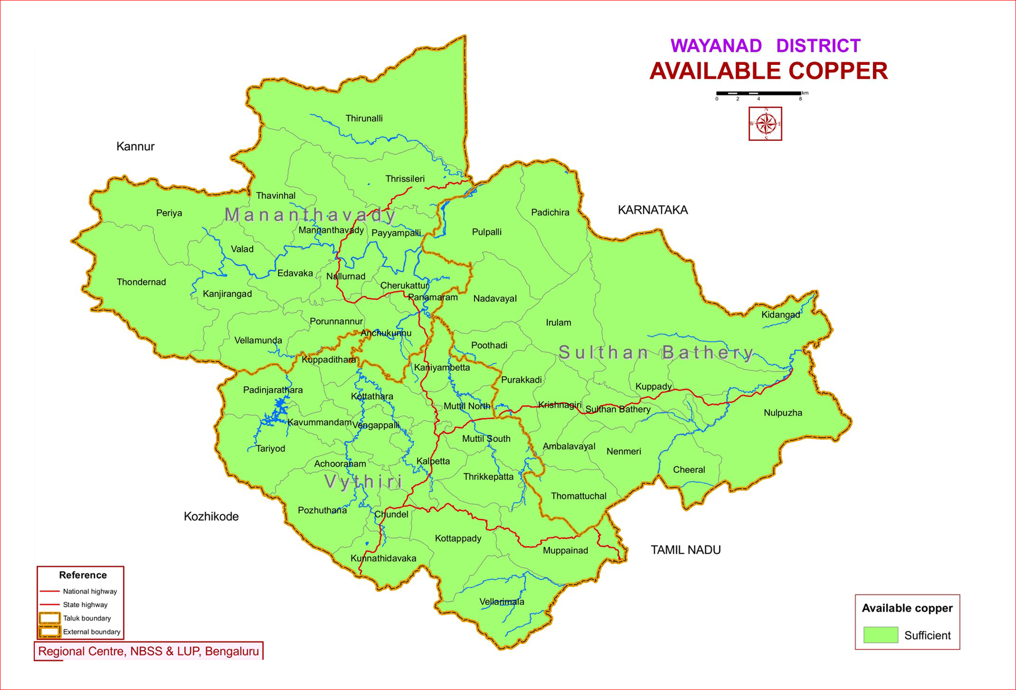 Available Copper, Wayanad district